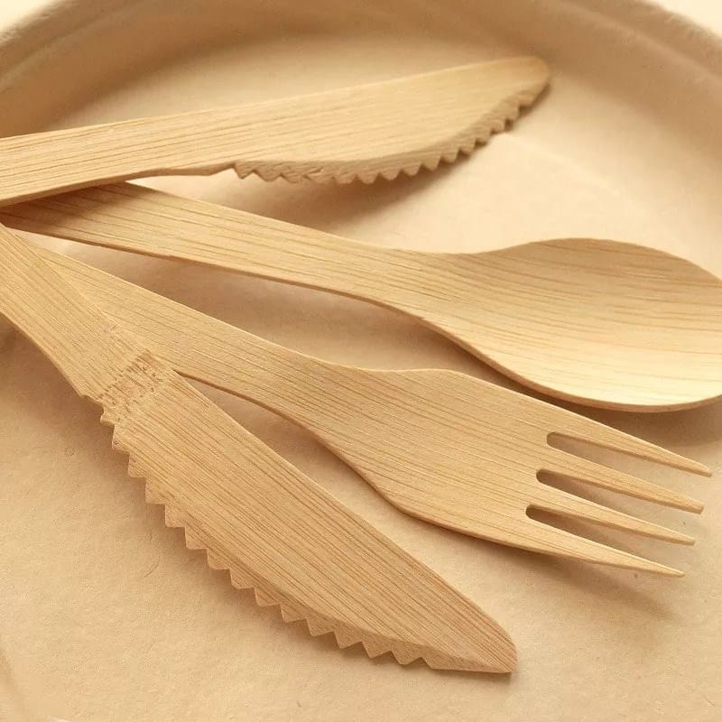 30pcs Plastic Knife Forks Spoons Set Flatware Disposable Cutlery
