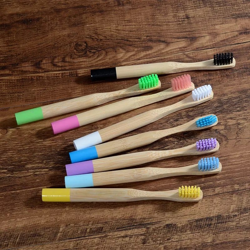 ecofworld  10pcs/set Environmental Adults Bamboo Charcoal Toothbrush