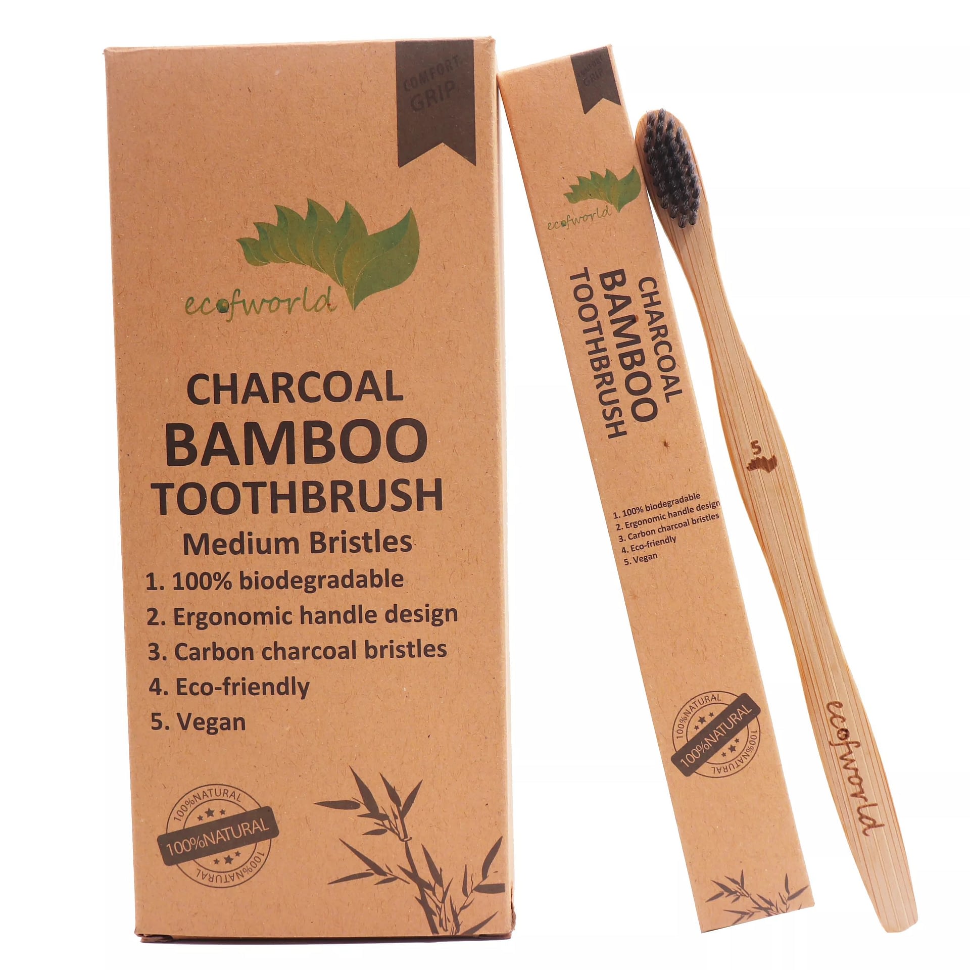 bamboo toothbrush with natural bristles